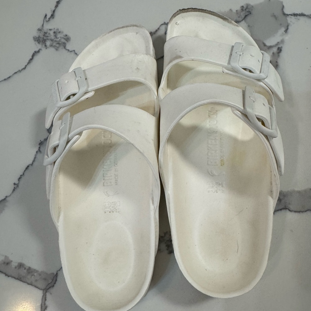 White Plastic Birkenstocks